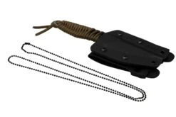ANV Knives P100 Sleipner, Coyote Paracord, P100-005, Black Kydex Sheath, Couteau De Cou -Magasin de couteaux ANVP100 005 06 anv