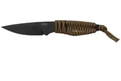 ANV Knives P100 Sleipner Cerakote, Coyote Paracord, P100-040, Black Kydex Sheath, Couteau De Cou