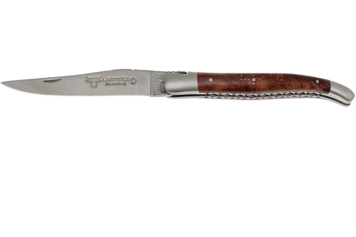 Laguiole En Aubrac 12cm Doubles Platines, Loupe De Palissandre 3 Laguiole En Aubrac 12cm Doubles Platines, Loupe De Palissandre