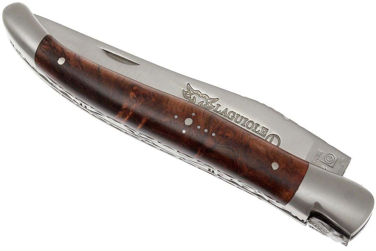 Laguiole En Aubrac 12cm Doubles Platines, Loupe De Palissandre 5 Laguiole En Aubrac 12cm Doubles Platines, Loupe De Palissandre – Image 3