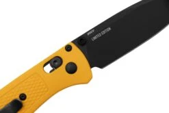 Benchmade Bugout X Work Sharp Exclusive 535WS Amber Yellow, Cerakote CPM 20CV Couteau De Poche -Magasin de couteaux BE535WS 05 benchmade