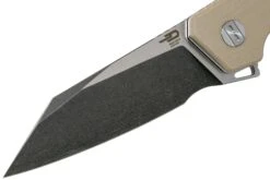 Bestech Barracuda BG15C-2 Black Stonewash Satin, Beige G10, Couteau De Poche -Magasin de couteaux BHBG15C 2 03 bestech knives