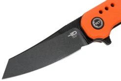 Bestech Syntax BG40C Orange G10, Black Stonewashed Couteau De Poche, Todd Knife & Tool Design -Magasin de couteaux BHBG40C 03 bestech