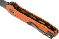Bestech Syntax BG40C Orange G10, Black Stonewashed Couteau De Poche, Todd Knife & Tool Design -Magasin de couteaux BHBG40C 05 bestech