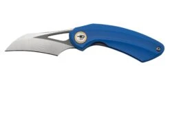 Bestech Bihai Grey DLC Stonewashed Satin, Blue G10 BG53D-2 Couteau De Poche, Ostap Hel Design