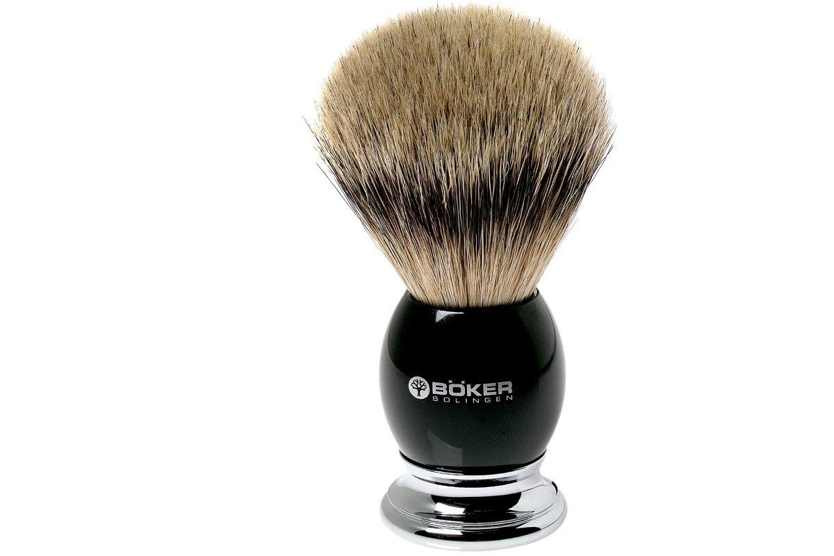 Böker Premium Black Shaving Brush 04BO128 Blaireau 3 Böker Premium Black Shaving Brush 04BO128 Blaireau