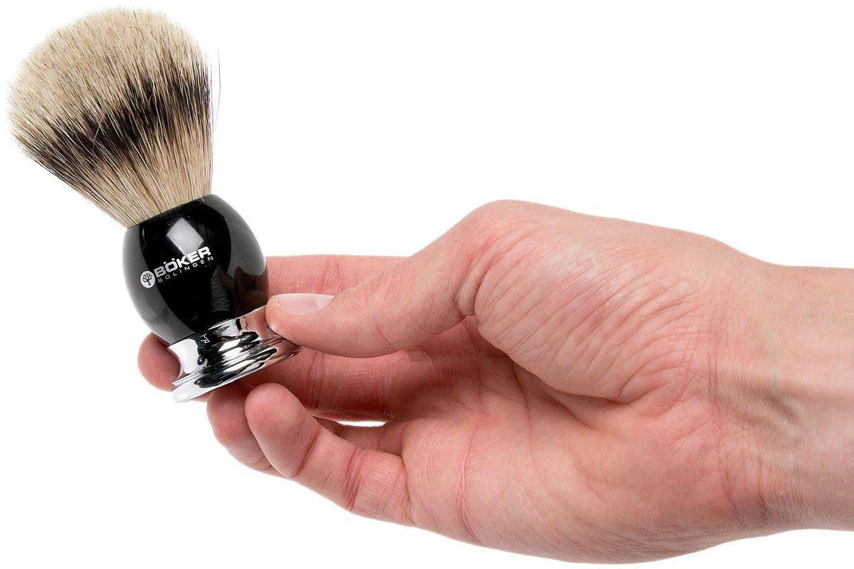Böker Premium Black Shaving Brush 04BO128 Blaireau 4 Böker Premium Black Shaving Brush 04BO128 Blaireau – Image 2