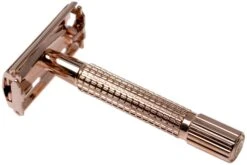 Böker Safety Razor Butterfly Rose Gold 04BO215 Rasoir Classique, Or Rose -Magasin de couteaux BO04BO215 02 boker