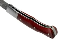 Böker Boxer 111025DAM Damascus, Micarta Couteau De Gentleman, Raphael Durand Design -Magasin de couteaux BO111025DAM 05 boker