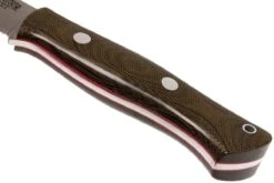 Bark River Aurora LT A2, Green Canvas Micarta, Red Liners -Magasin de couteaux BRK06 113GRCRL 04 bark river brk06 113grcrl 04