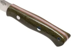 Bark River Aurora A2 Green Canvas Micarta Red Liner, Couteau Bushcraft -Magasin de couteaux BRK06 115GCMRL 05 bark river knives