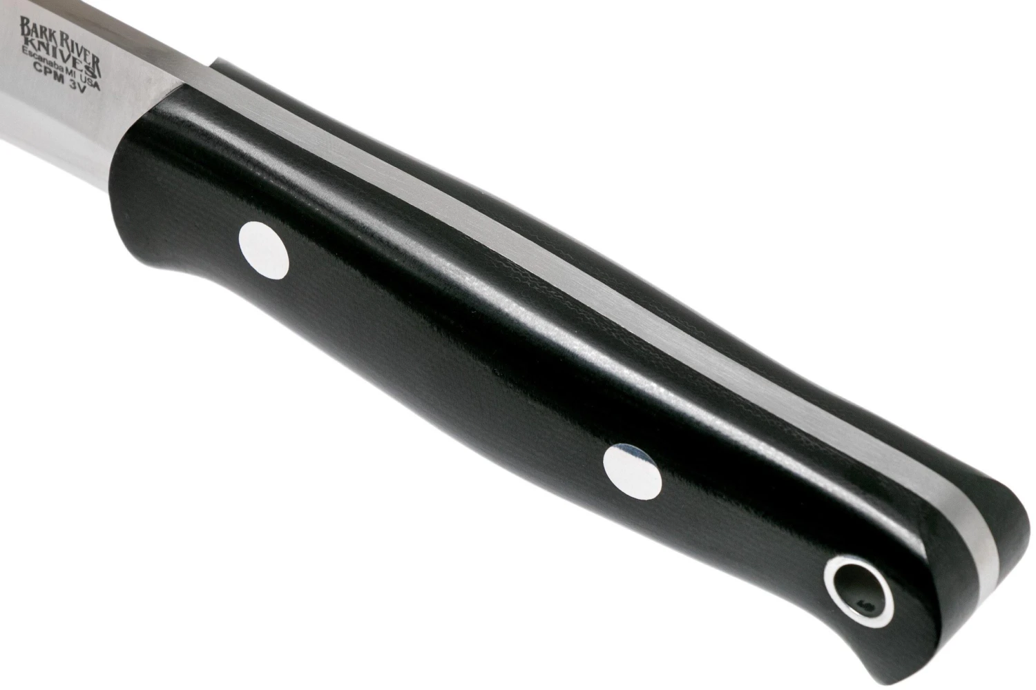 Bark River Bushcrafter II CPM 3V, Black Canvas Micarta 7 Bark River Bushcrafter II CPM 3V, Black Canvas Micarta – Image 5