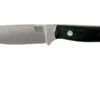 Bark River Bravo Necker II CPM 154CM, Black Canvas Micarta, Brown Sheath -Magasin de couteaux BRK07 002BRKC 01 bark river brk07 002brkc 01