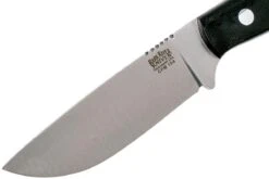 Bark River Bravo Necker II CPM 154CM, Black Canvas Micarta, Brown Sheath -Magasin de couteaux BRK07 002BRKC 03 bark river brk07 002brkc 03