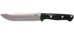 Bark River Bravo 1.5 A2, Black Canvas Micarta, Brown Sheath