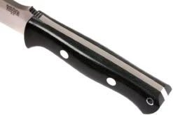 Bark River Bravo 1.5 A2, Black Canvas Micarta, Brown Sheath -Magasin de couteaux BRK07 113BRKC 05 bark river brk07 113brkc 05