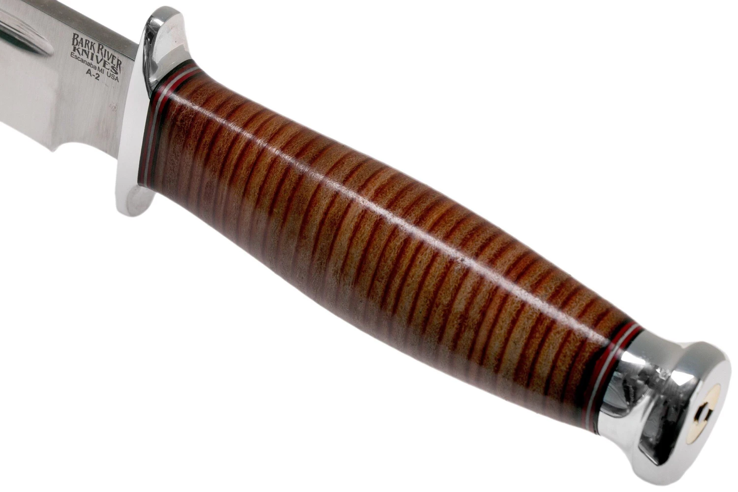 Bark River Teddy A2 Stacked Leather, Double Quillion Couteau Outdoor 7 Bark River Teddy A2 Stacked Leather, Double Quillion Couteau Outdoor – Image 5