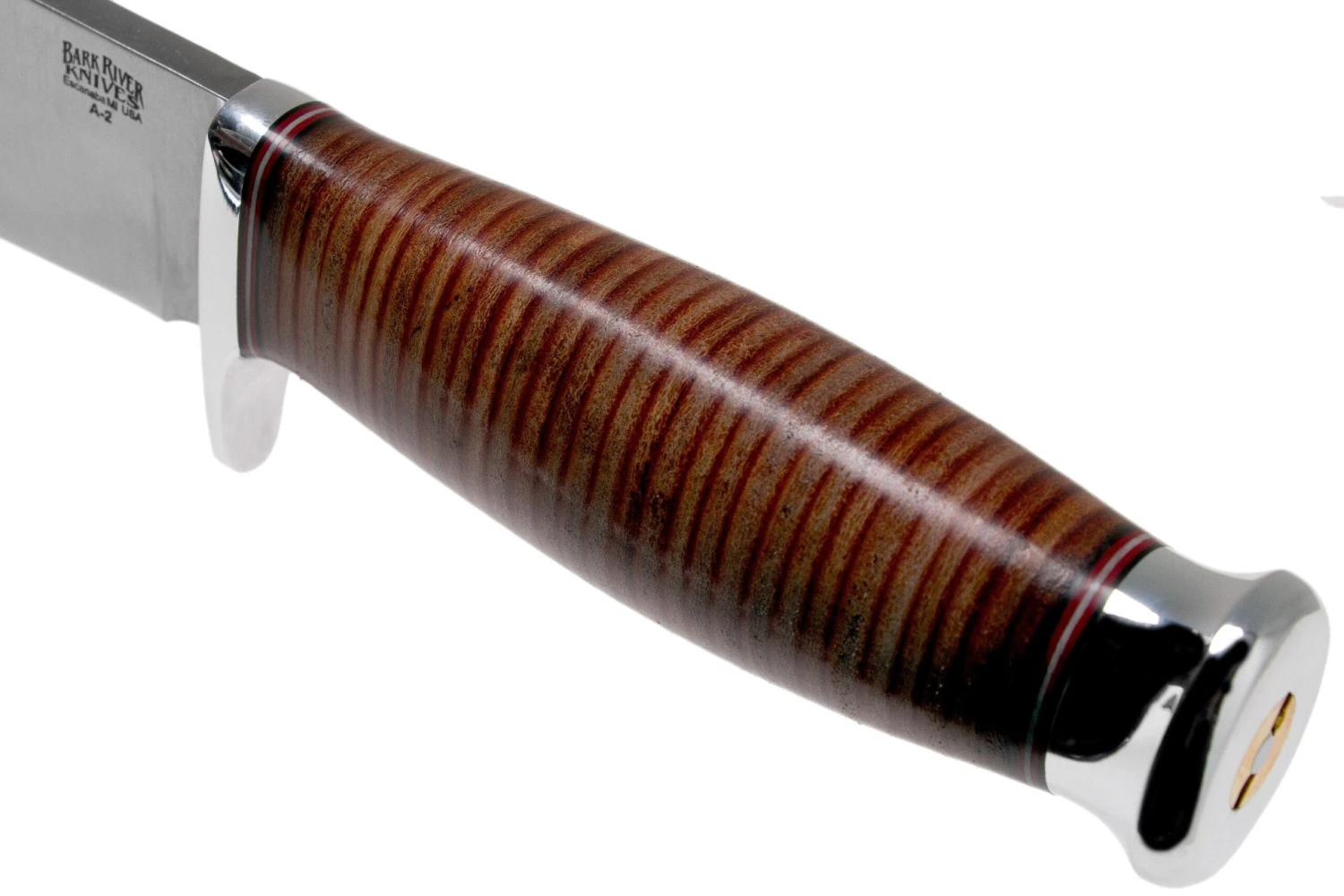 Bark River Teddy 2 A2 Stacked Leather Single Quillion Couteau Outdoor 7 Bark River Teddy 2 A2 Stacked Leather Single Quillion Couteau Outdoor – Image 5