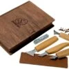 BeaverCraft Geometric Wood Carving Set S05 Book Kit De Sculpture Sur Bois Avec Boîte De Rangement Livre -Magasin de couteaux BVS05BOOK 01 beavercraft