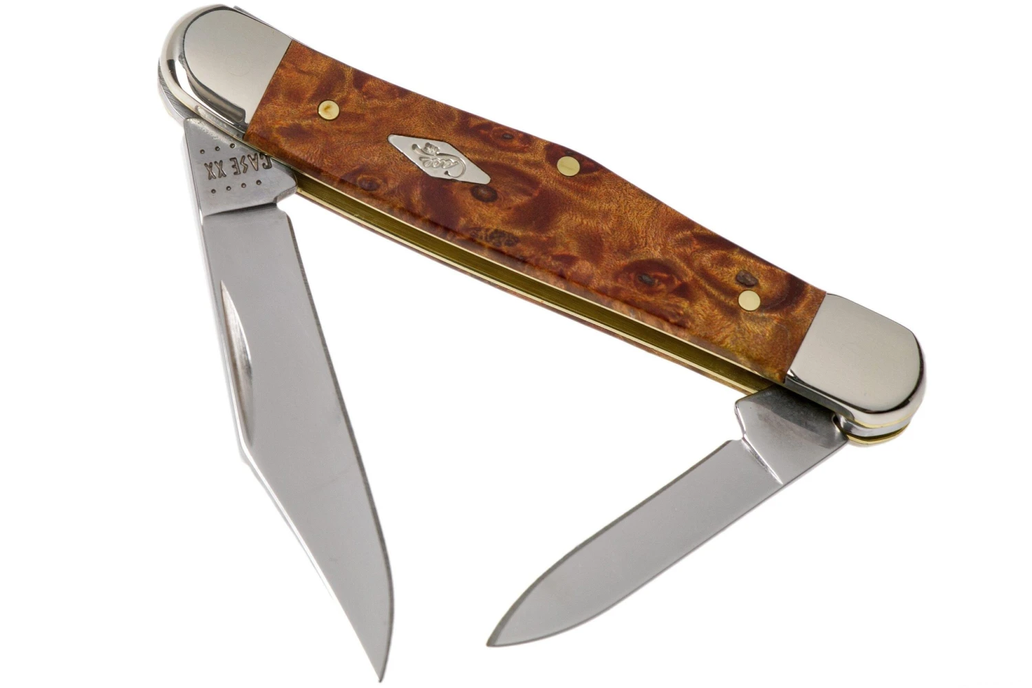 Case Half Whittler Autumn Maple Burl Wood, 11543, 7208 SS Couteau De Poche 3 Case Half Whittler Autumn Maple Burl Wood, 11543, 7208 SS Couteau De Poche