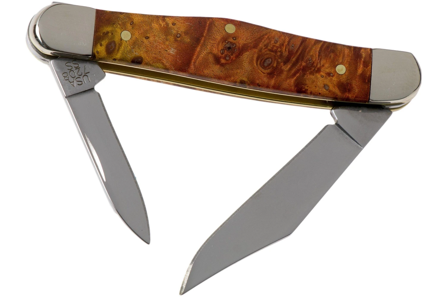 Case Half Whittler Autumn Maple Burl Wood, 11543, 7208 SS Couteau De Poche 4 Case Half Whittler Autumn Maple Burl Wood, 11543, 7208 SS Couteau De Poche – Image 2