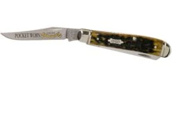 Case Mini Trapper Pocket Worn Olive Green Bone, Peach Seed, 38194, 6207 SS Couteau De Poche -Magasin de couteaux CE38194 03 case knives