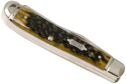 Case Mini Trapper Pocket Worn Olive Green Bone, Peach Seed, 38194, 6207 SS Couteau De Poche -Magasin de couteaux CE38194 04 case knives