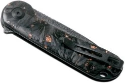 Civivi Elementum C907C-DS3 Damascus, Shredded Copper Carbonfiber Couteau De Poche -Magasin de couteaux CIC907C DS3 04 civivi