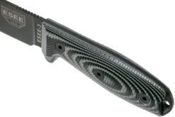 ESEE Model 3 Black Blade 3D Grey-Black G10 Couteau De Survie 3PMB-002 étui Noir + Clip De Poche -Magasin de couteaux EE 3PMB 002 05 esee knives