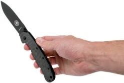 ESEE Avispa Couteau De Poche, Black D2 Blade, Carbonfiber Handle BRK1302CFB 17 ESEE Avispa Couteau De Poche, Black D2 Blade, Carbonfiber Handle BRK1302CFB -Magasin de couteaux EE AVISPA CF B D2 08 esee knives