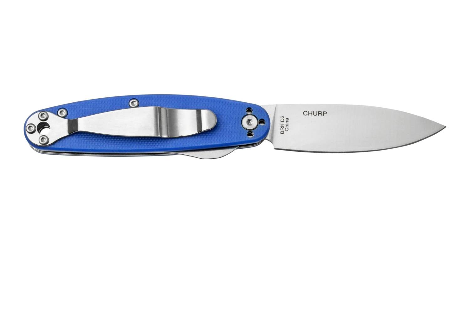 ESEE Churp EE-CH-06 D2, Blue Micarta Couteau De Poche 4 ESEE Churp EE-CH-06 D2, Blue Micarta Couteau De Poche – Image 2