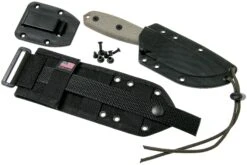 ESEE Model 3 Dark Earth Blade, Grey Handle 3P-MB-DE Avec étui + Clip Et MOLLE-back -Magasin de couteaux EE ESEE 3P MB DE 07 esee knives