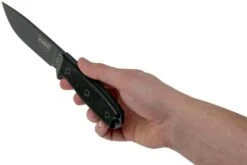 ESEE Model 4 Tactical Gunsmoke, Black Handle 4P-TG-B Avec étui + Clip -Magasin de couteaux EE ESEE 4P TGB 06 esee knives