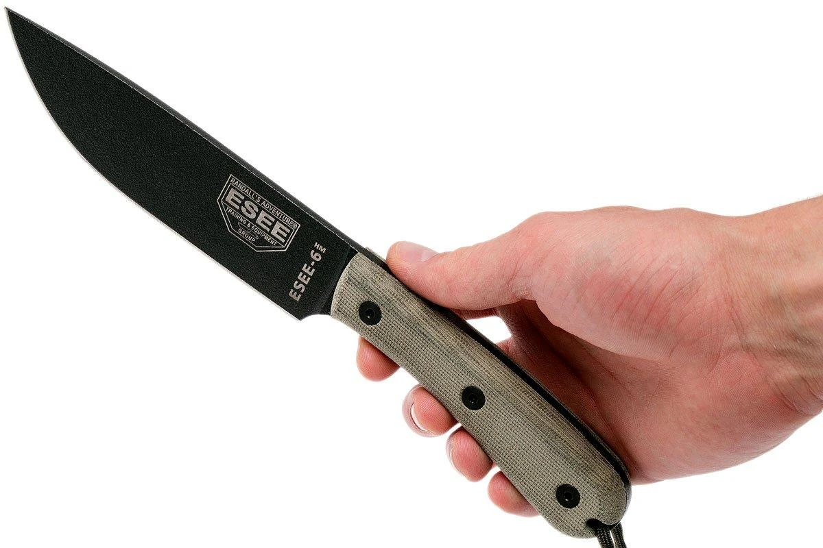 ESEE Model 6HM Couteau Bushcraft Modified Handle, étui En Cuir 9 ESEE Model 6HM Couteau Bushcraft Modified Handle, étui En Cuir – Image 7