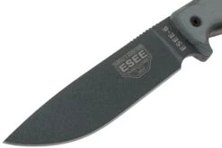 ESEE Model 6 Tactical Gunsmoke, Grey Handle 6P-TG Avec étui Noir + Clip Ceinture -Magasin de couteaux EE ESEE 6P TG 03 esee knives