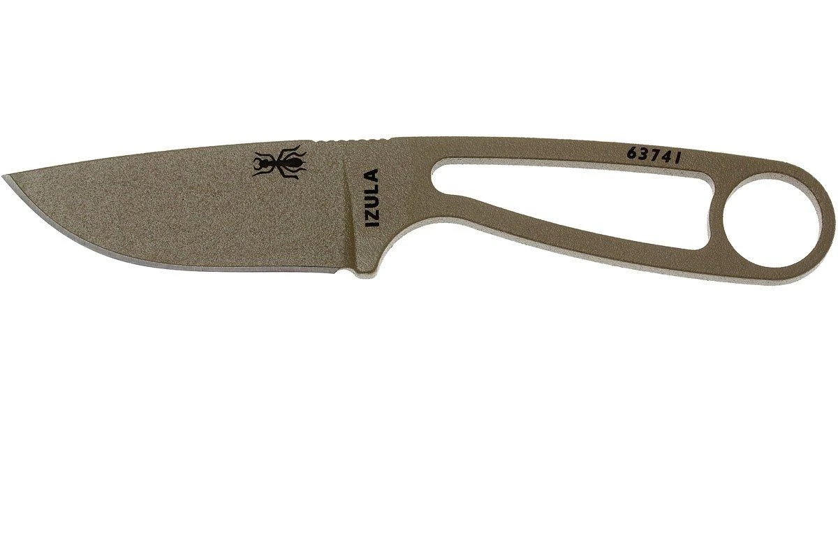 ESEE Izula Dark Earth IZULA-DE Couteau De Cou Avec étui Noir + Clip Ceinture 3 ESEE Izula Dark Earth IZULA-DE Couteau De Cou Avec étui Noir + Clip Ceinture