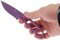 ESEE Izula Purple IZULA-PURP Couteau De Cou Avec étui Blanc + Clip Ceinture -Magasin de couteaux EE IZULA PURP 03 esee knives ee izula purp 03