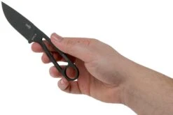 ESEE Izula Tactical Gunsmoke IZULA-TG-B Couteau De Cou Avec étui Noir, Plaquettes De Manche Et Clip Ceinture -Magasin de couteaux EE IZULA TG 03 esee knives