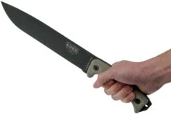 ESEE Junglas Tactical Gunsmoke Couteau De Survie Avec étui Kydex + MOLLE Back -Magasin de couteaux EE JUNGLAS TG 06 esee knives