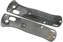 Flytanium Benchmade Mini-Bugout Scales Crossfade, Black Linen Micarta -Magasin de couteaux FLY 889 02 flytanium