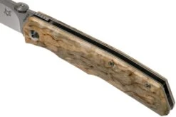 Fox Knives FX-525BE Curly Birch Couteau De Poche, Bob Terzuola Design -Magasin de couteaux FOFX 525BE 07 fox knives