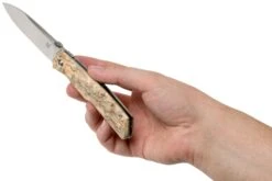 Fox Knives FX-525BE Curly Birch Couteau De Poche, Bob Terzuola Design -Magasin de couteaux FOFX 525BE 08 fox knives