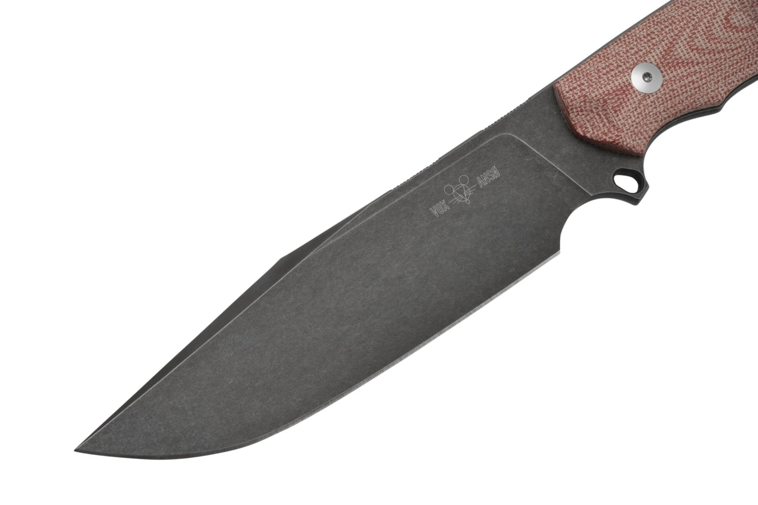 GiantMouse GMF4 Red Canvas Micarta, Couteau Fixe, Ansø Et Voxnaes Design 5 GiantMouse GMF4 Red Canvas Micarta, Couteau Fixe, Ansø Et Voxnaes Design – Image 3