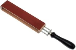 Herold Solingen HS56RI Cuir à Rasoir Double-face, Rouge/cuir