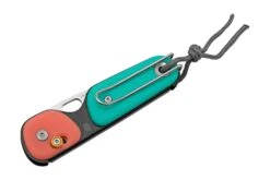 The James Brand The Redstone, Coral Turquoise + Satin, Serrated, Couteau De Poche -Magasin de couteaux JAKN118161 01 07 jamesbrand