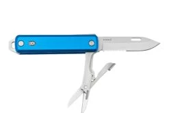The James Brand The Ellis Scissors, Cerulean, Aluminum Serrated, Couteau De Poche
