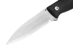 J.E. Made BushCraft ScandiGrind, Black Micarta Couteau De Bushcraft -Magasin de couteaux JM BU SG SW 03 jemade