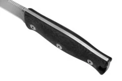 J.E. Made BushCraft ScandiGrind, Black Micarta Couteau De Bushcraft -Magasin de couteaux JM BU SG SW 05 jemade