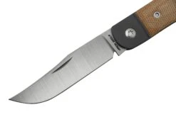 Jack Wolf Javelina Jack, JAVEL-01-NAT, Natural Canvas Micarta, Couteau De Poche Slipjoint -Magasin de couteaux JW JAVEL 01 NAT 03 jackwolf