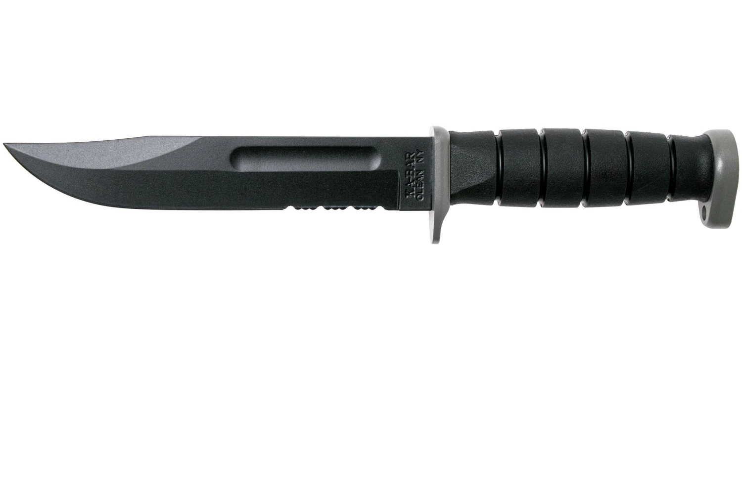 KA-BAR D2 Extreme Fighting Knife 1283, Serrated Blade, Kraton Handle, étui En Cuir 3 KA-BAR D2 Extreme Fighting Knife 1283, Serrated Blade, Kraton Handle, étui En Cuir